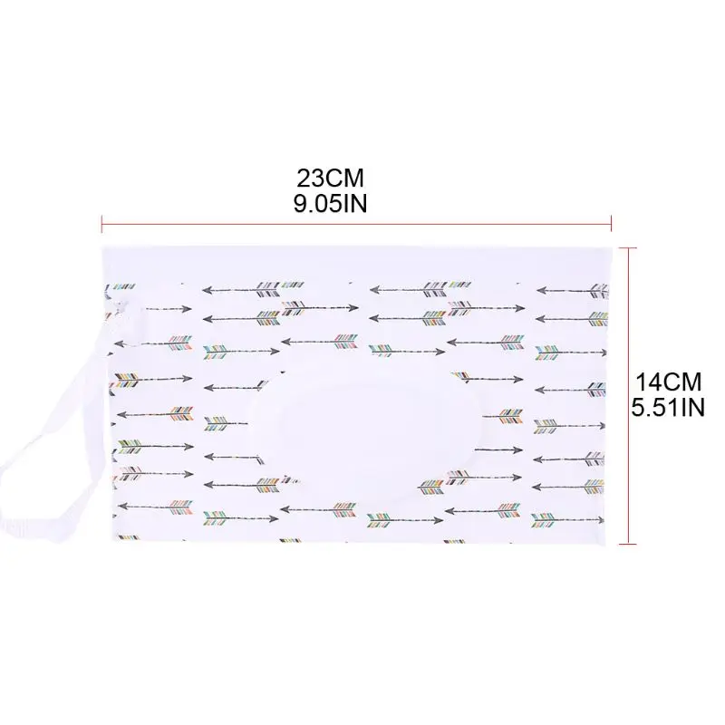 

Clean Wipes Carrying Case Cartoon Print Wet Wipes Bag Cosmetic Easy-carry Pouch