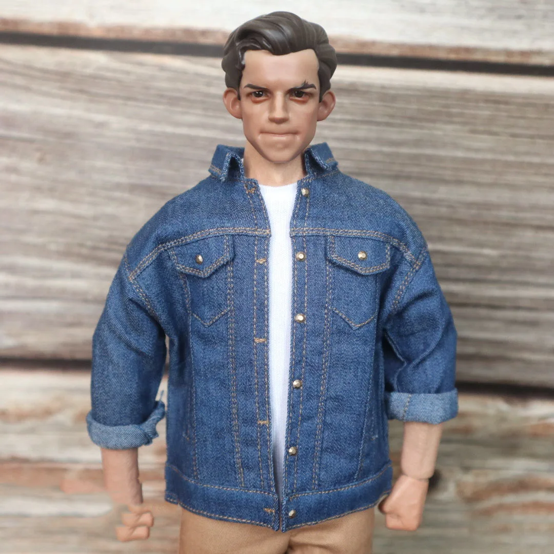 

Мужская фигурка солдата в масштабе 1:6, свободная одежда, уличная мода, синяя джинсовая куртка для 12-дюймовых мужских экшн-фигурок TBLeague, кукла