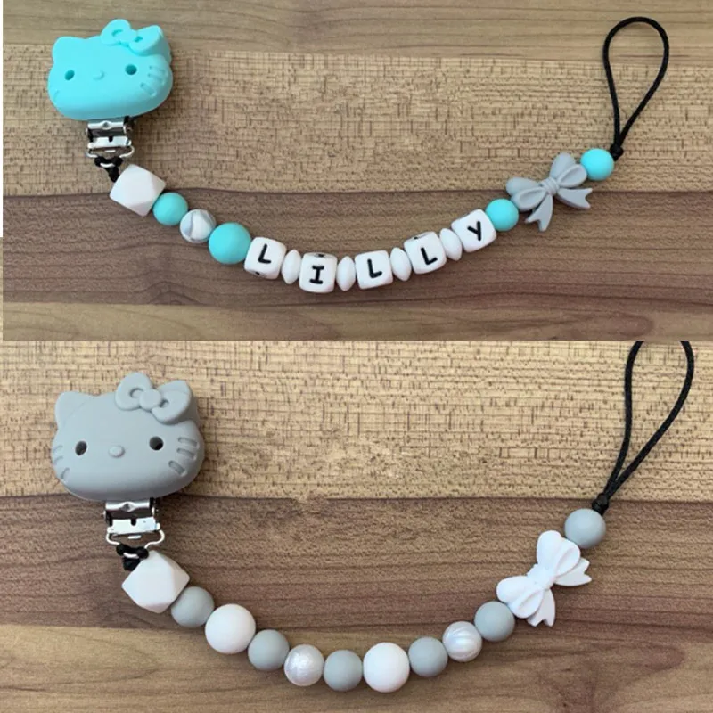 Chengkai 10 шт. силиконовые автомобильные клипсы DIY детская кошка мышь Соска с животным Прорезыватель зубов, пустышка для младенца ювелирные изделия игрушки аксессуары