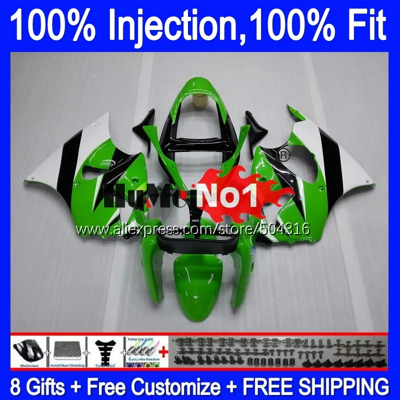 

Injection For KAWASAKI 600CC ZZR600 ZX600CC 05 06 07 08 White Green 76MC.147 ZZR-600 ZZR 600 CC 2005 2006 2007 2008 Fairing