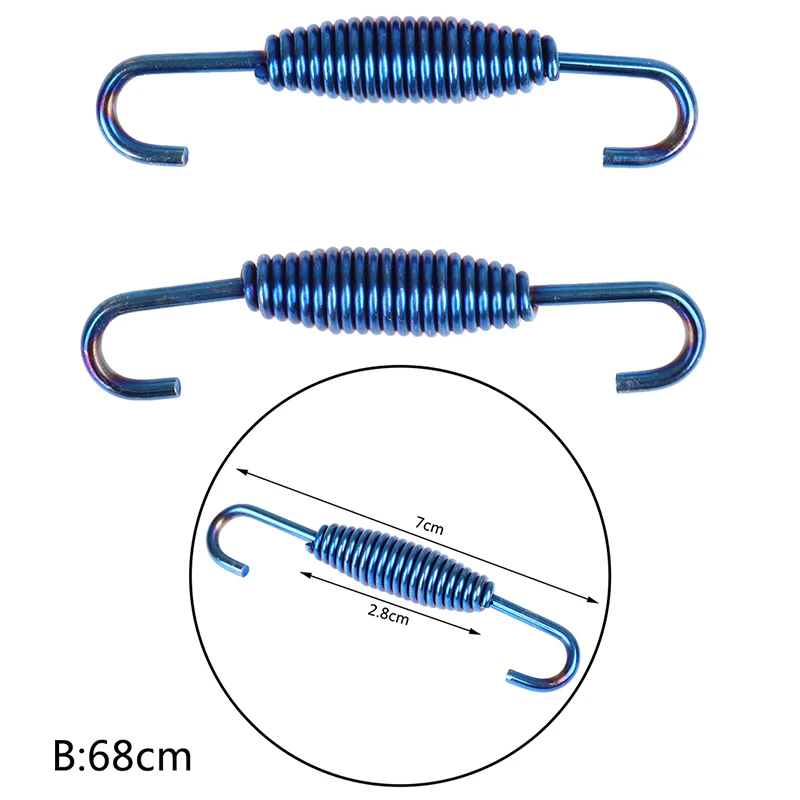 Универсальная выхлопная система из нержавеющей стали для мотоцикла 2 шт. пружины