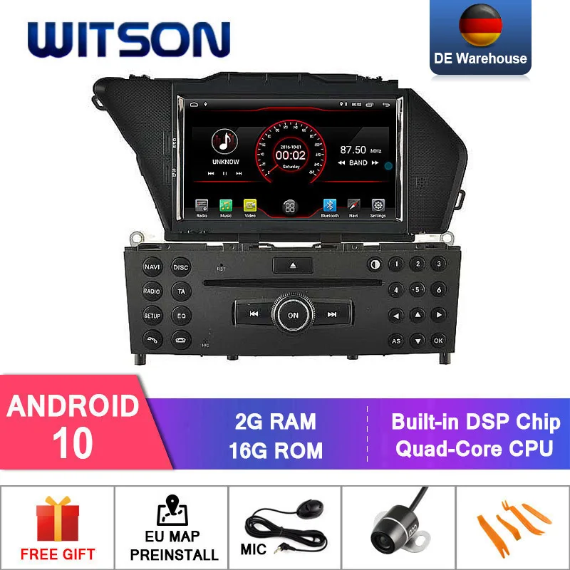 DE со! WITSON Android 10 0 IPS экран для BENZ GLK X204 300 350 автомобильный DVD 4 + 64GB FLASH 8 Octa Core DVR/WIFI DSP