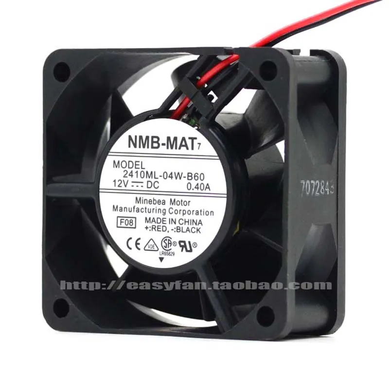 

New original NMB 2410ML-04W-B60 6025 12V 0.40A 6cm double ball fan 606025mm cooling fan cooler