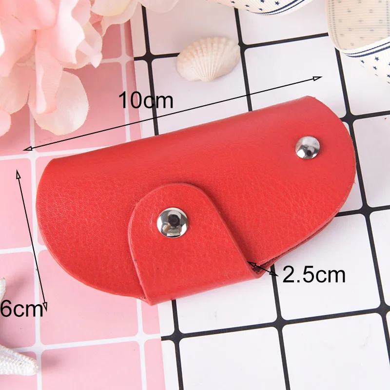 

1PCS Vintage Casual Leather Housekeeper Key Package Men & Women Keys Holder Handmade Leather Key Case 3Colors