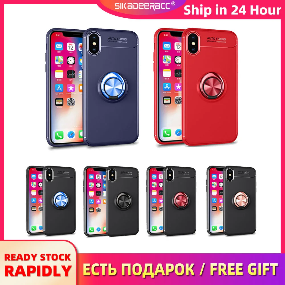 Роскошный автомобильный Магнитный чехол для телефона iPhone XS Max XR X 6 6S 7 8 Plus 5 5S SE