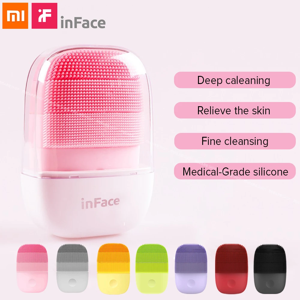 Xiaomi Inface Sonic электрическая щетка для чистки лица Mijia Smart Водонепроницаемая
