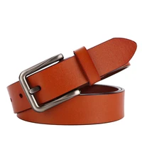 vintage pin buckle genuine leather belts for women soft thin cowskin leather belt clothing accessories casual strap jeans lady