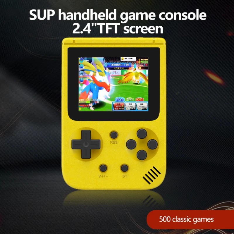 

1pc New Retro Mini Handheld Video Games Console Game Built-in 2.8 Inch Color Screen Supports Five Languages 500 Classic Games