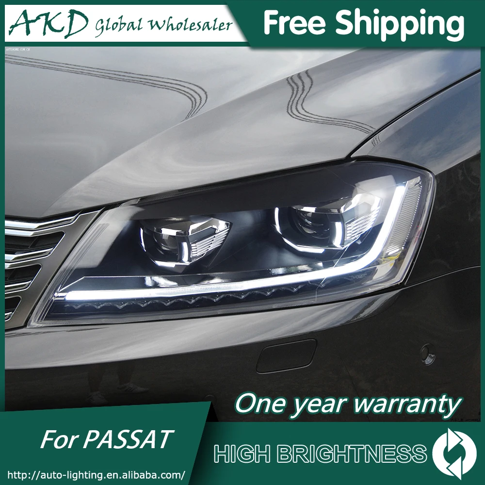 Светодиодные фары для VW Passat ЕС B7 2012 2016 Magotan DRL Дневной осветительным приборам