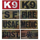 K9 медик Мультикам инфракрасный отражающая вставка; Доставка SF; Сезон осень-зима ВВС США огонь CP тактический на застежке-липучке значок DIY Пластыри для Костюмы Parche Militar