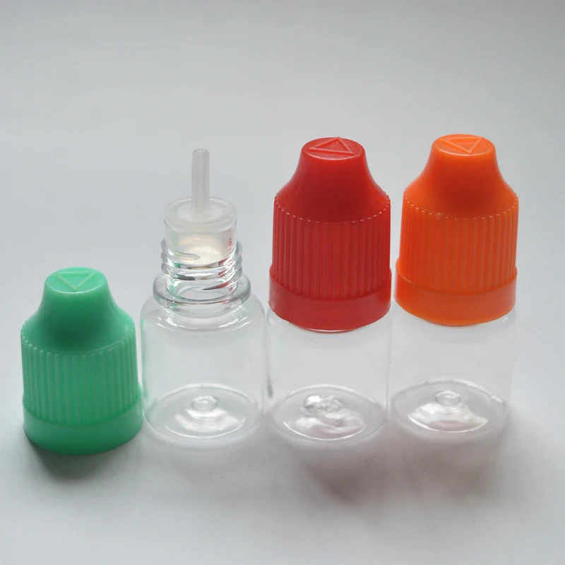 

2500pcs 3ml Clear PET Plastic Bottle Empty E Liquid Dropper Bottles With Child Proof Cap