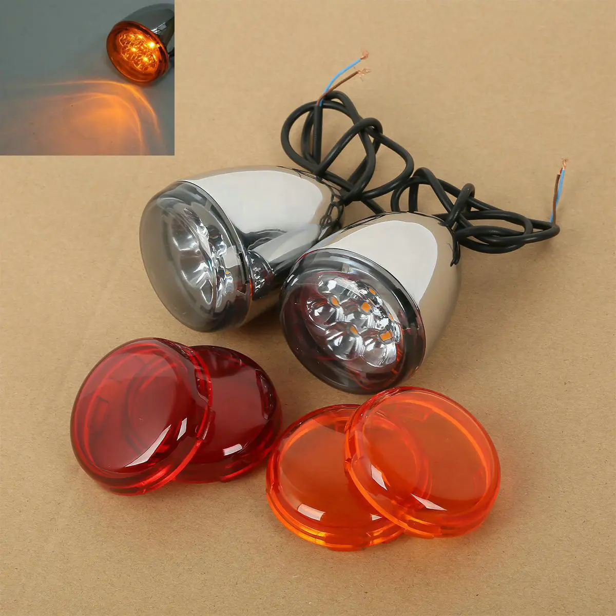 Мотоцикл светодиодный индикатор сигнала поворота светильник Алюминий для Harley