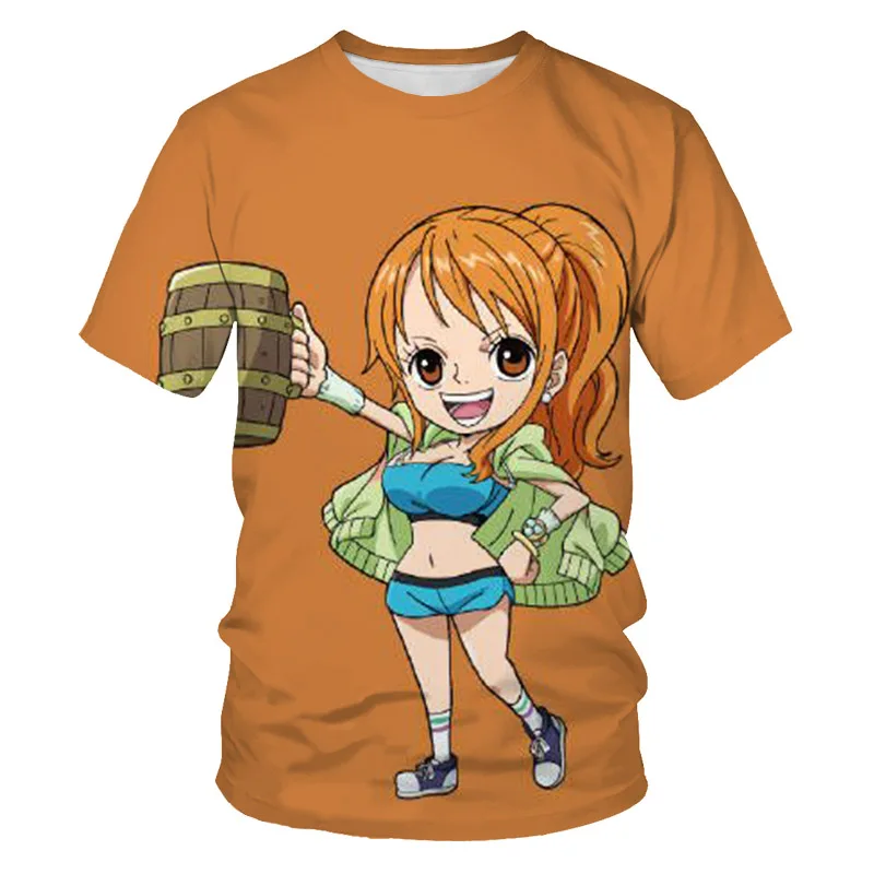 Luffy цельные футболки для мальчиков/девочек новая мода хип хоп Футболка детская