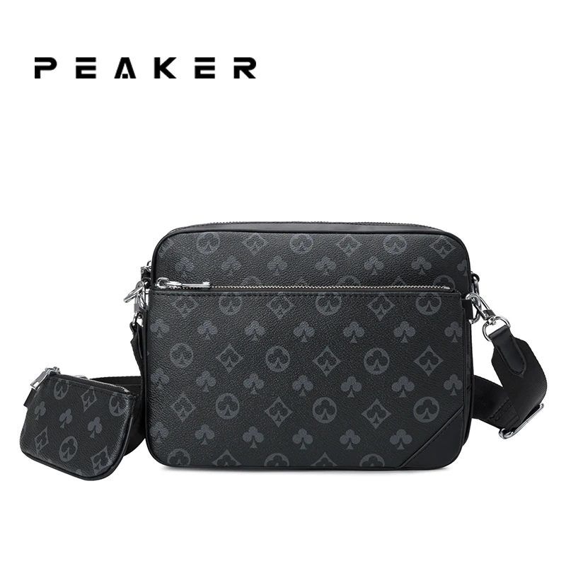 

Peaker Printed Design Men's Shoulder Bag for Phone Men handbag Luxury Waterproof Messenger Bag Men's designer bag
