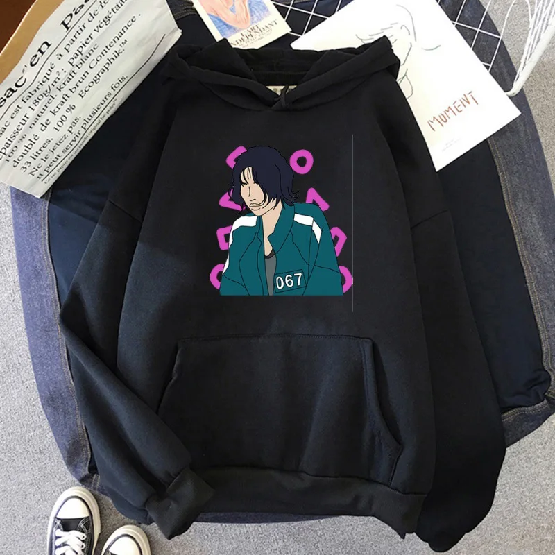 

Squid Game Hoodie 067 Streetwear Hip Hop Unisex Pullovers Harajuku Graphic Cosplay Fleece Cloth Casual Sweatshirts Top