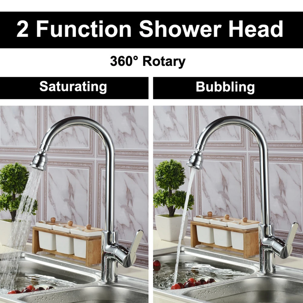 Basin 360 Rotation Sprayer Swivel Sink Aerator Replacement Accessories Bathroom Kitchen Faucet Dual Function Spout Tap Nozzle |