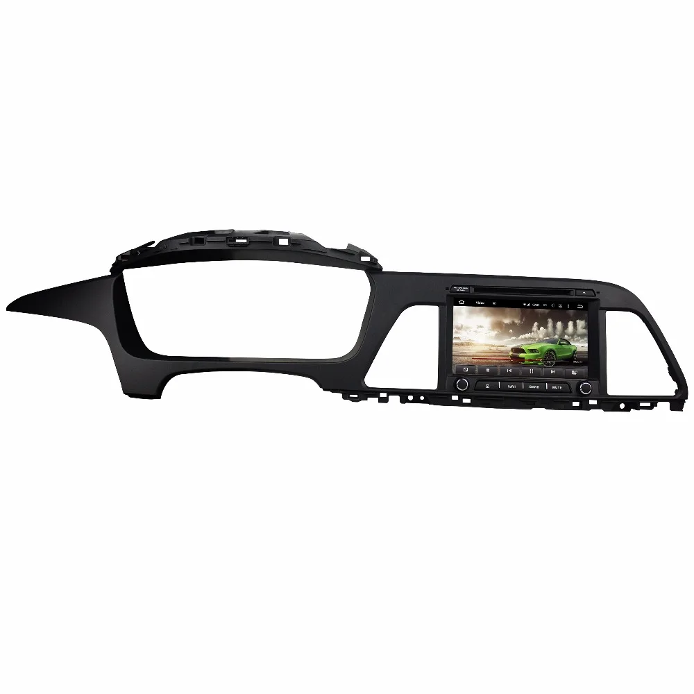 Автомобильный мультимедийный плеер PX6 8 дюймов Android 10 0 6 ядер для Hyundai SONATA 2015-2016 DVD 4 +