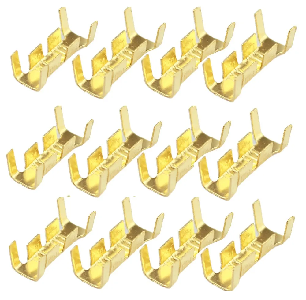 

NEW 50pcs/100pcs 453/453C U-shaped terminal tab cold inserts connectors cold terminal small teeth fascia terminal,2.5-4mm2