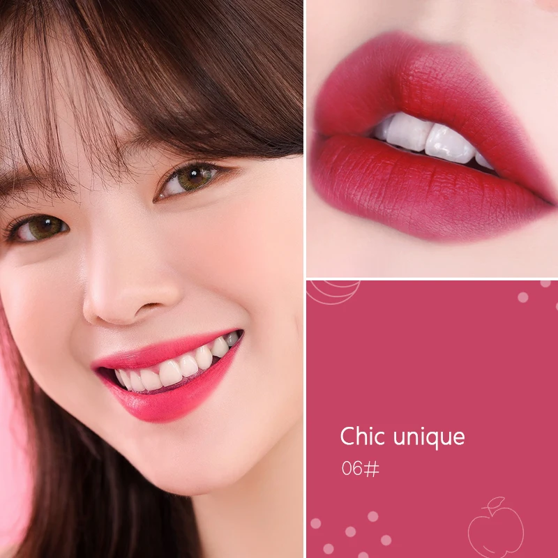 1 шт. бархатная матовая губная глазурь ледяной туман поверхность блеск для губ