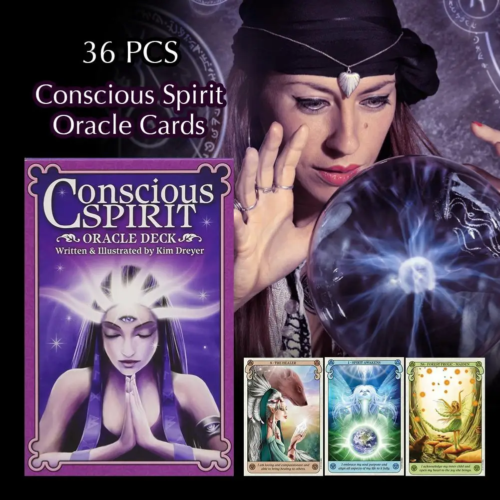 36 шт. Карты Таро игра scious Spirit Oracle Card прочные модные вечерние веселые игральные