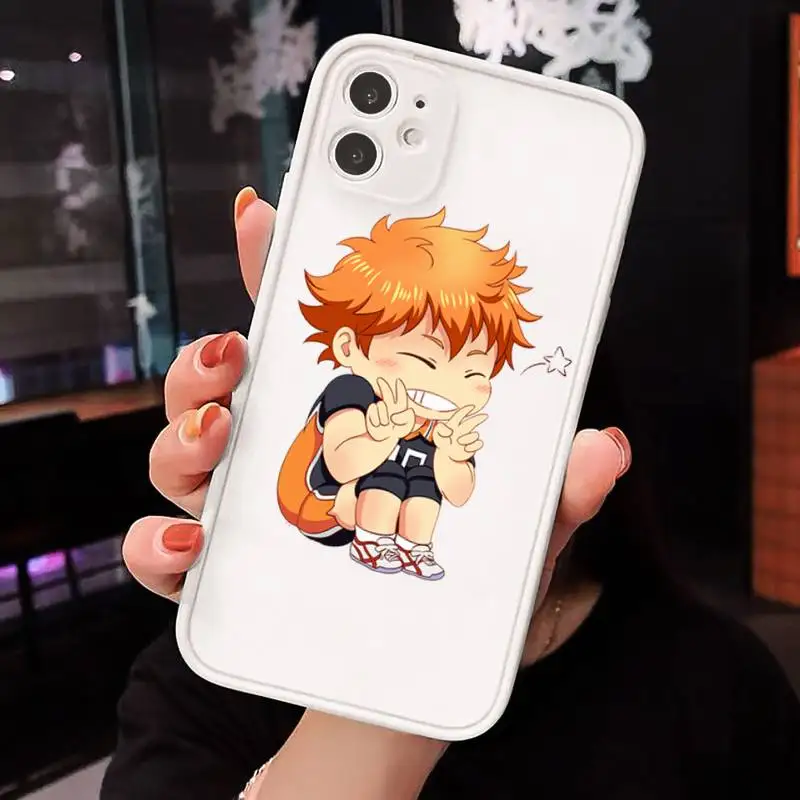 

Anime Haikyuu Love Volleyball Phone Case matte transparent For iphone 7 8 11 12 plus mini x xs xr pro max cover