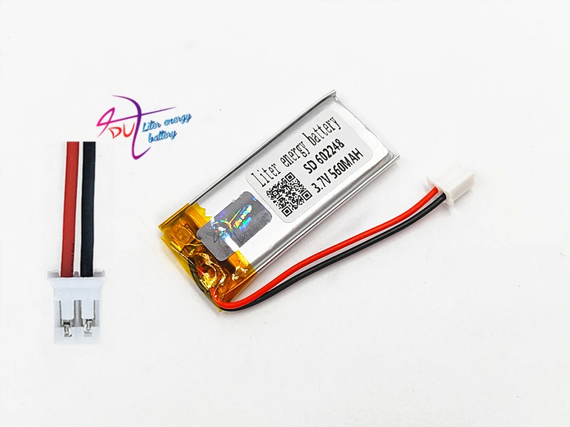 JST PH 2 0 мм pin 602248 3 7 V 560mAh батарея литий-полимерная LiPo перезаряжаемые ячейки li ion для