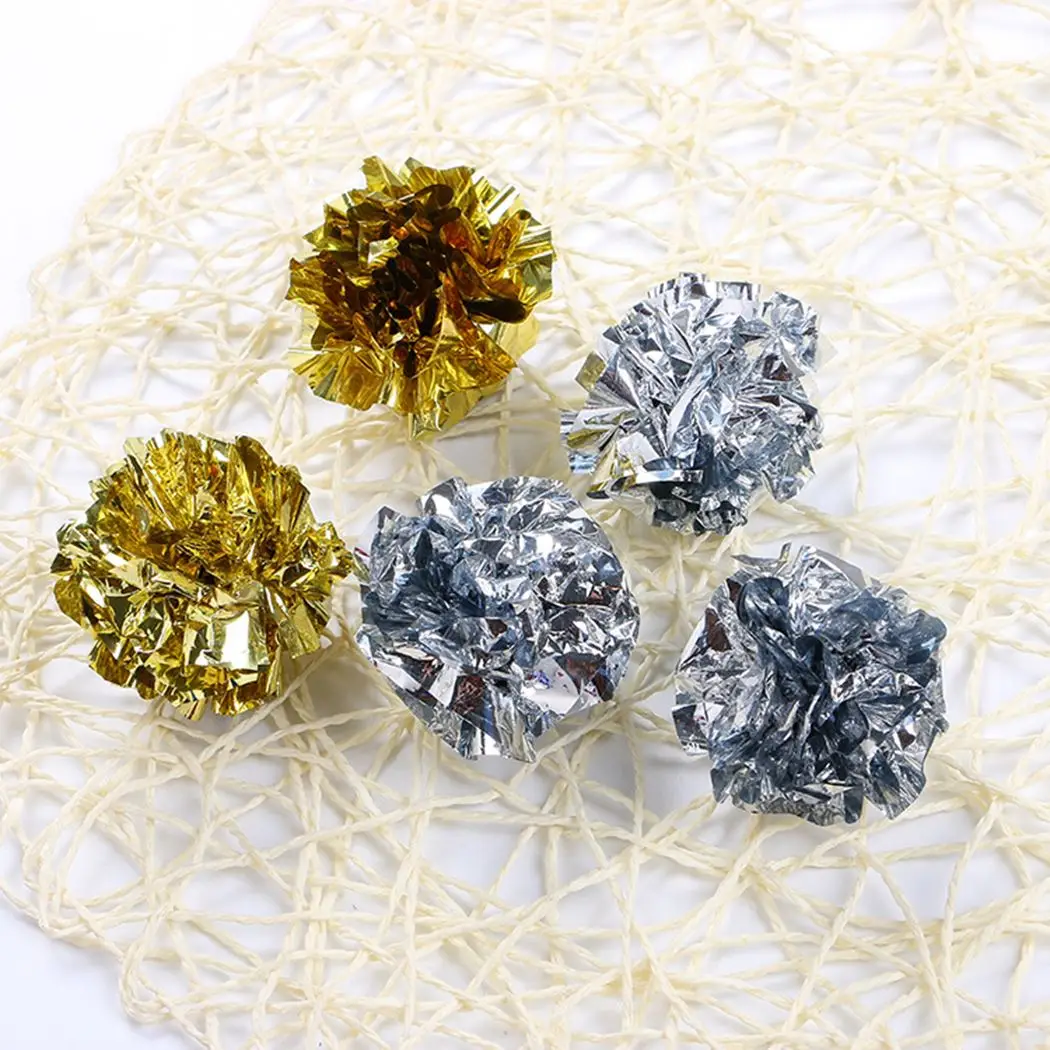 20 шт. игрушка для кошек креативные гофрированные шарики красочные звук из