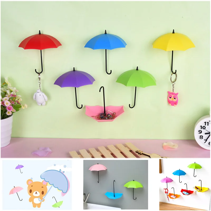 

6 шт., самоклеящиеся крючки для зонта