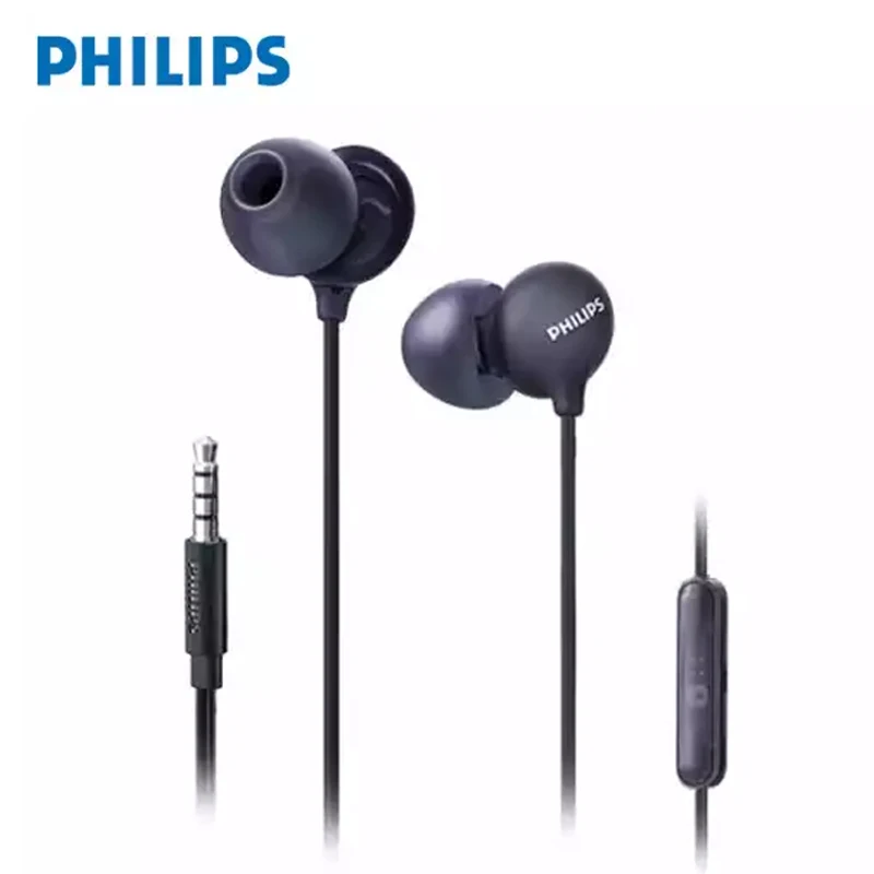 Philips Original SHE2405 проводные наушники вкладыши 3 5 мм с микрофоном супер бас для