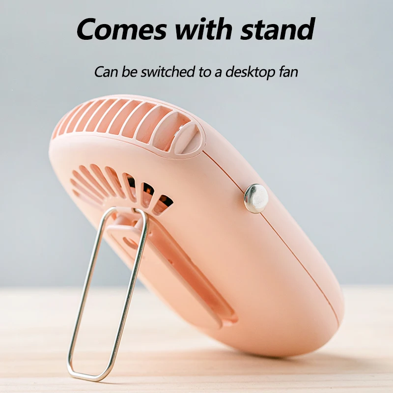 Beste Opknoping Nek Fan Mini Cooler Usb 2000Mah Oplaadbare Ventilador Outdoor Reizen Handheld Draagbare Stille Cooling Fans Home