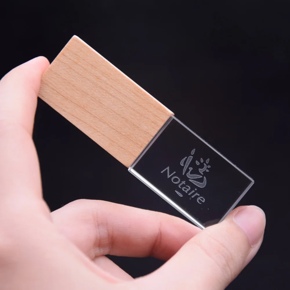 Деревянный Кристалл USB флеш-накопитель персональный фото логотип 4 ГБ 8 16 32 2 0