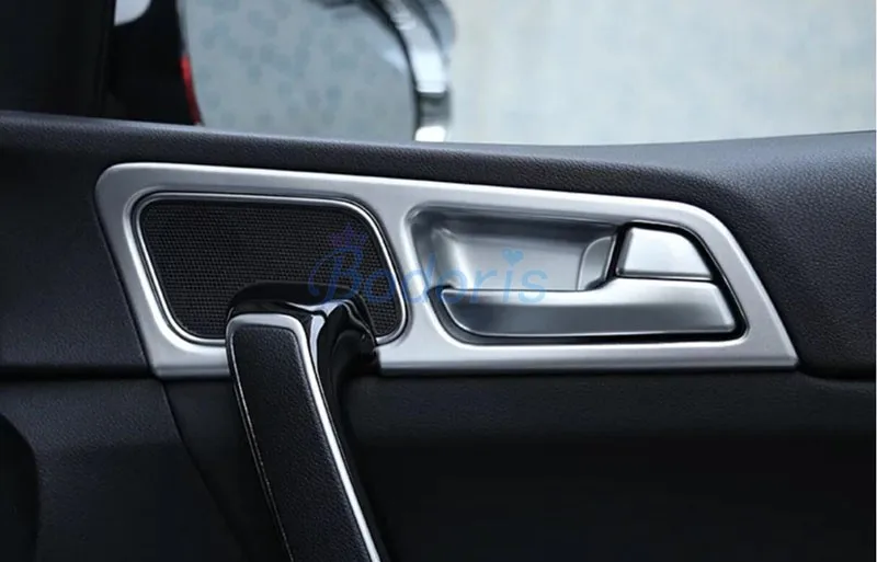 LHD дверная ручка Чаша вставка рамка отделка панель хромированная Автомобильная