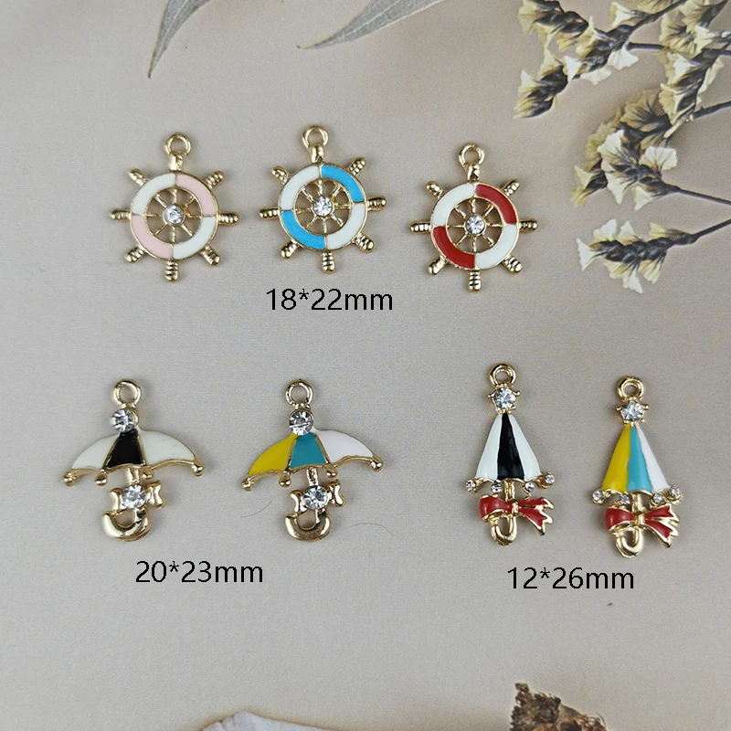 10 шт./упаковка металлические серьги-подвески | Шармы