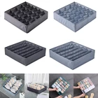 Органайзер для хранения носков на 24 ячейки, складные ящики для шкафа, органайзеры для одежды, шкафов, нижнего белья, нижнего белья, бокс для хранения бюстгальтеров