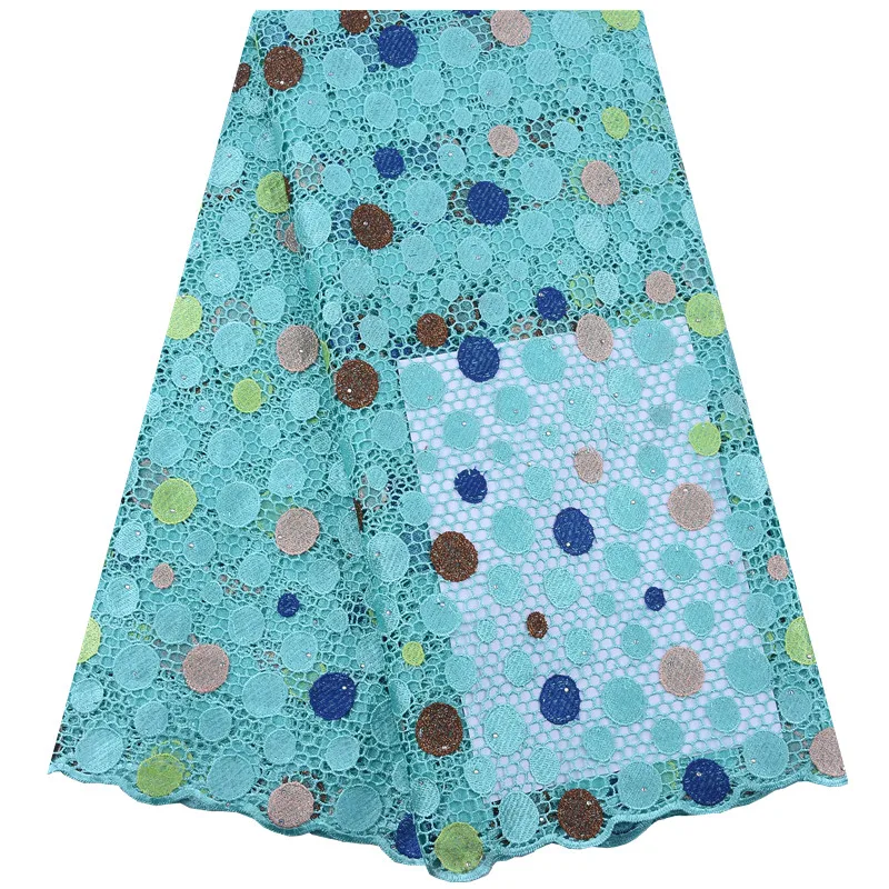 Zhenguiru светло-голубая ткань из гипюра шнур высокое качество яркий бриллиант