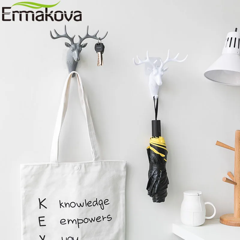 ERMAKOVA голова оленя одежда вешалка крючок органайзер для колпачков номер Декор на
