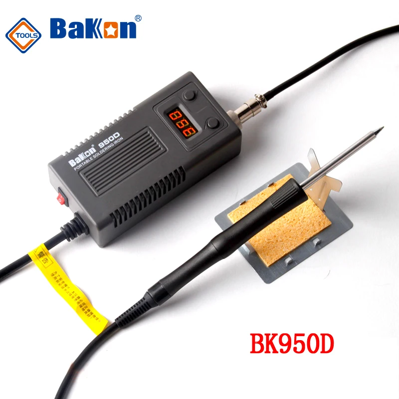 Электрический паяльник BAKON 75 Вт BK950D портативный с цифровым дисплеем и постоянной