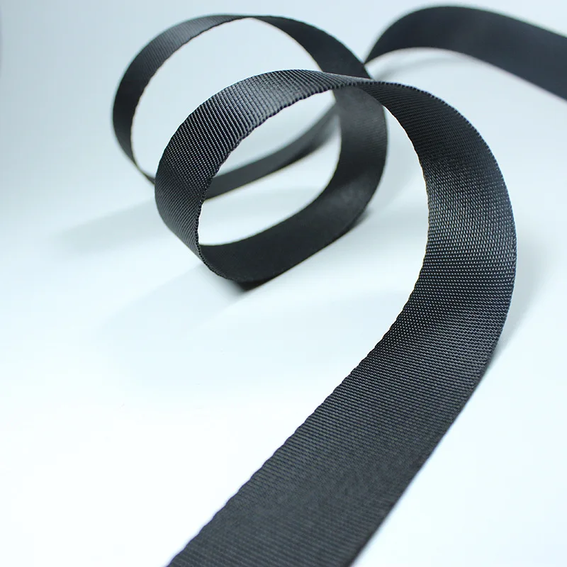 0.4inch(10mm) wide 50yards/lot Thickening Plain Weaves High-grade Encryption Black Webbing for Bags Braided Strap Backpack Belt | Дом и сад