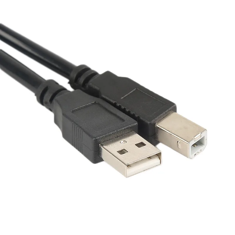 1 шт. черный высокоскоростной USB 2 0 адаптер кабеля принтера шнур тип A штекер B