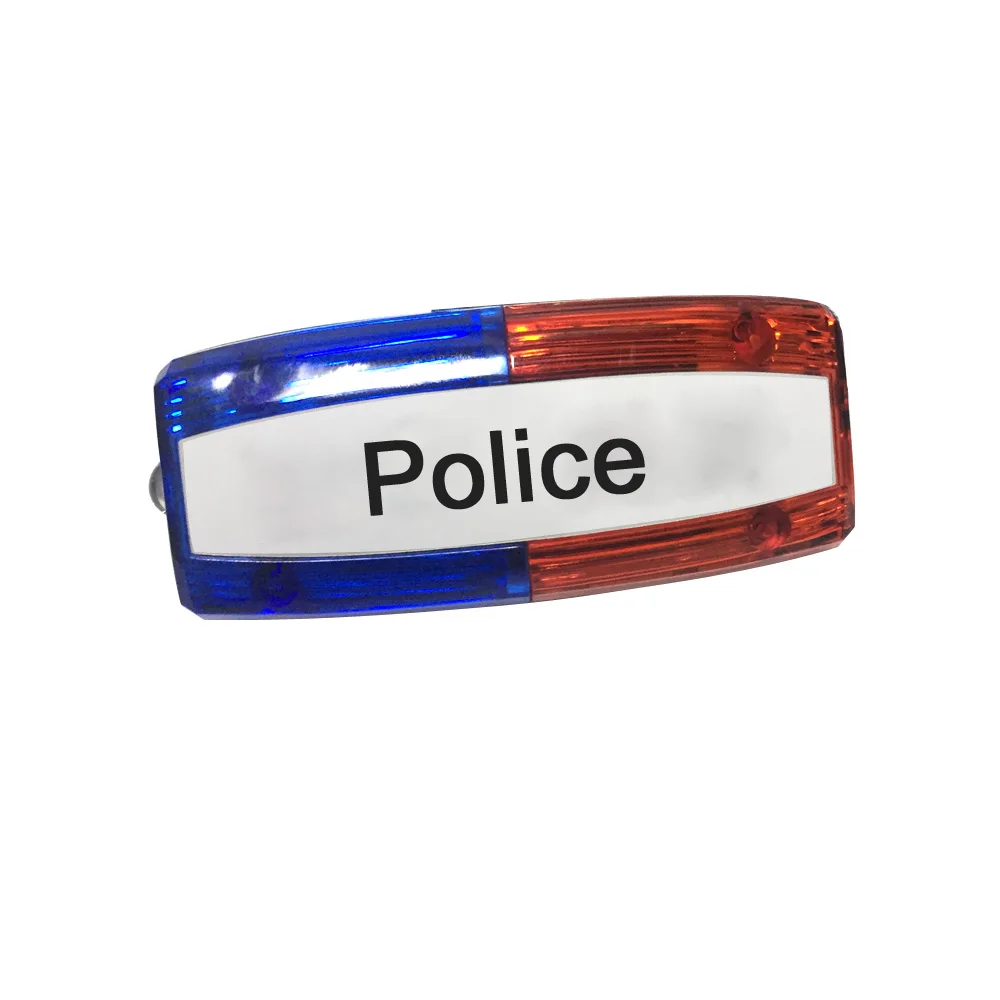 Red police Для ночного использования, общественная безопасность светодиодный светильник плеча полиция сигнальная лампа встроенный аккумулятор паника светодиодный светильник по системам OEM флэш-светильник - Цвет: Red police