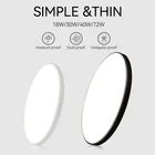 Светодиодный потолочный светильник 220 В, 50 см, 40 см, 33 см, ультратонкие светильник на потолок для гостиной, ванной комнаты, внутреннее освещение, современный панельный светильник