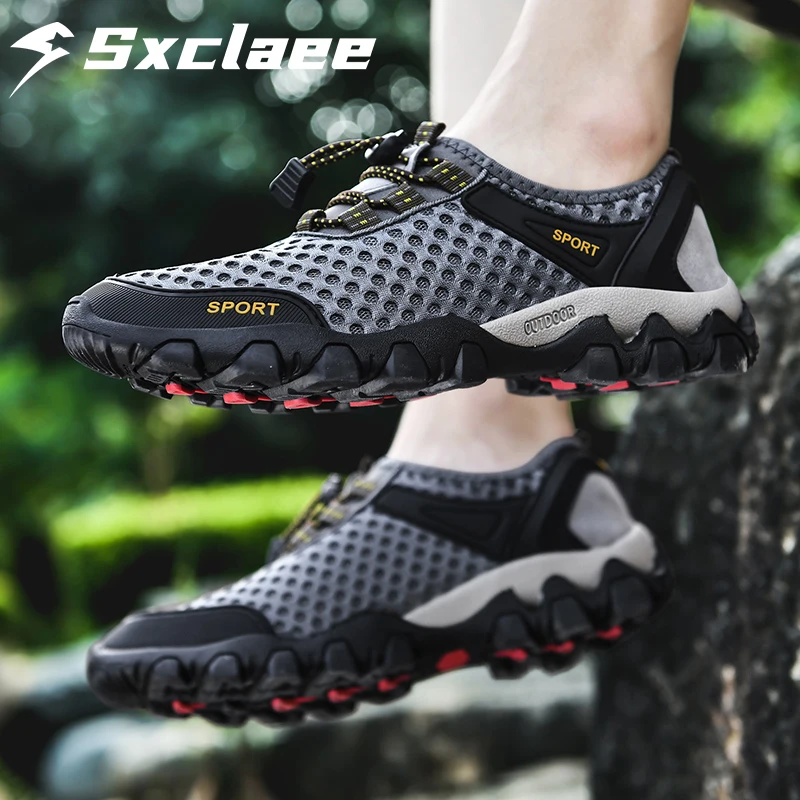 Sxclaee Men's Daily Casual Shoes Soft Flexible Shock-absorbing Sneakers Outdoor Non-slip Wear-resistant Leisure Sports Shoes 45