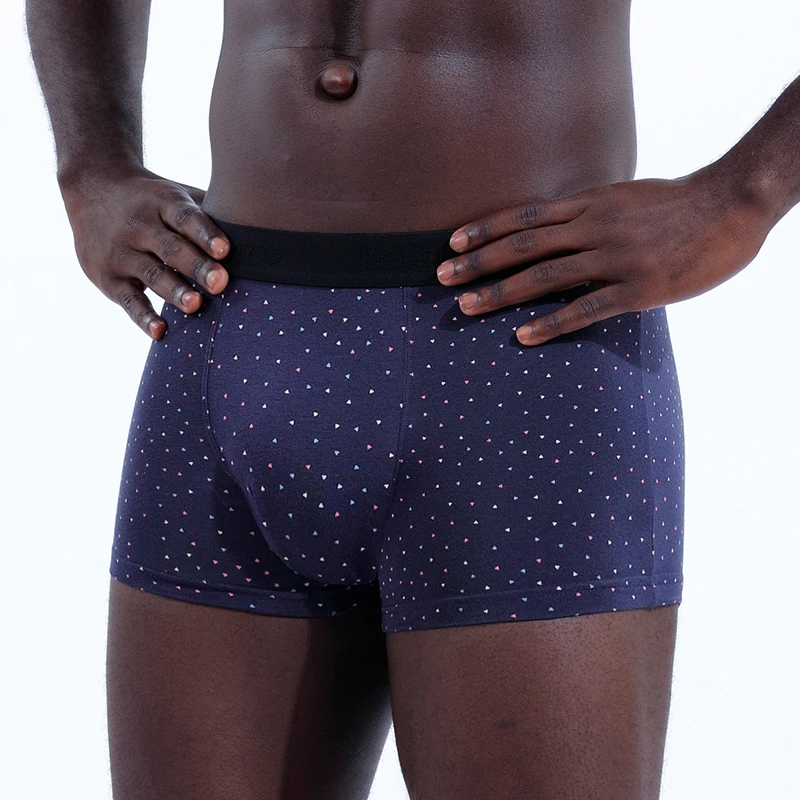 Men's Panties With Hole Cotton Boxers For Men Sexy Brand Male Underpants Print Boxershorts Man Undrewear