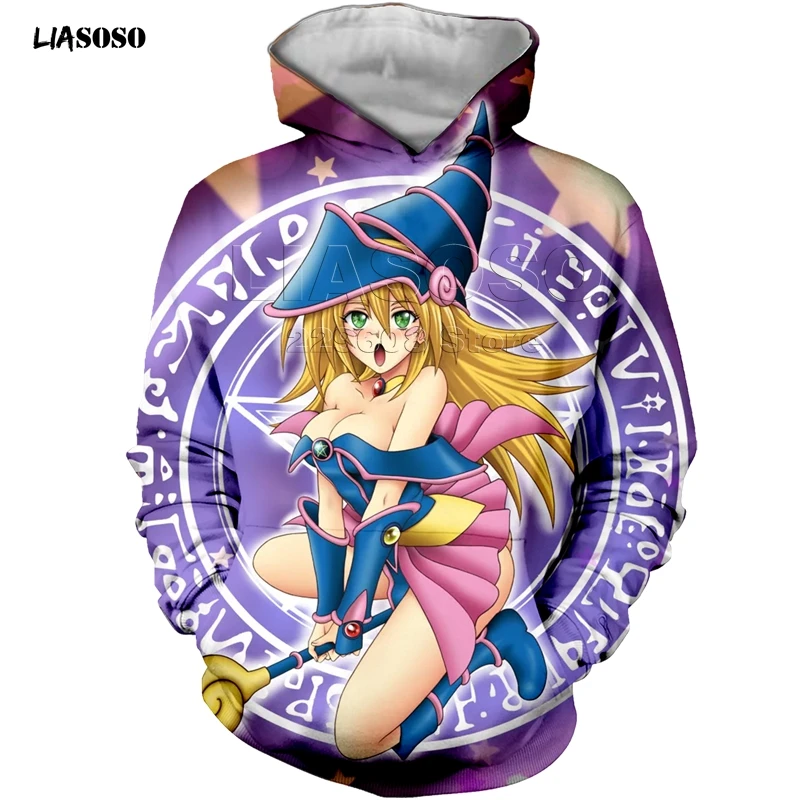 Новая популярная аниме YuGiOh Монстр 3D печатная Мужская и Женская толстовка с