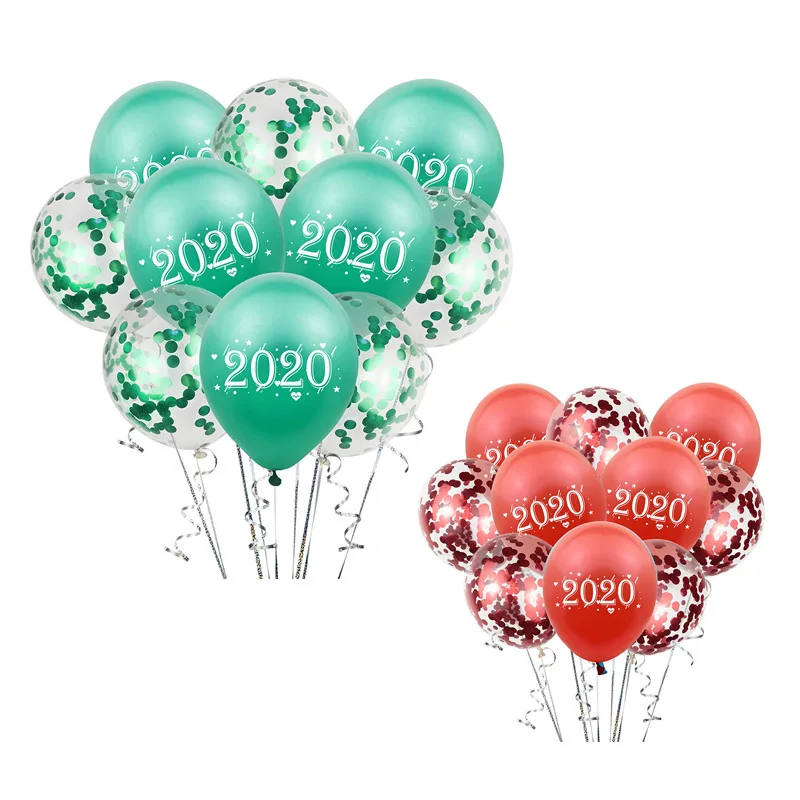 10 шт счастливый новый год 2020 латексные воздушные шары Счастливого Рождества