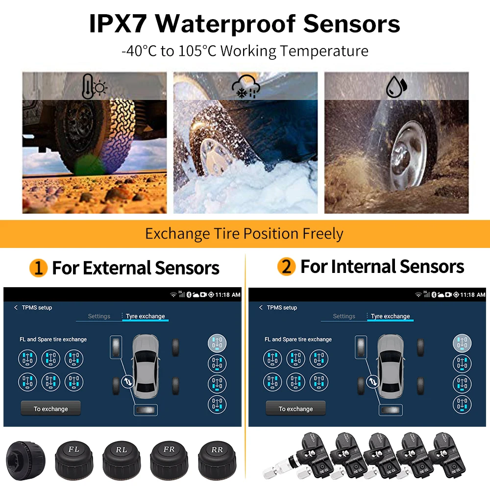 Система контроля давления в шинах Deelife прибор для под управлением Android с 5