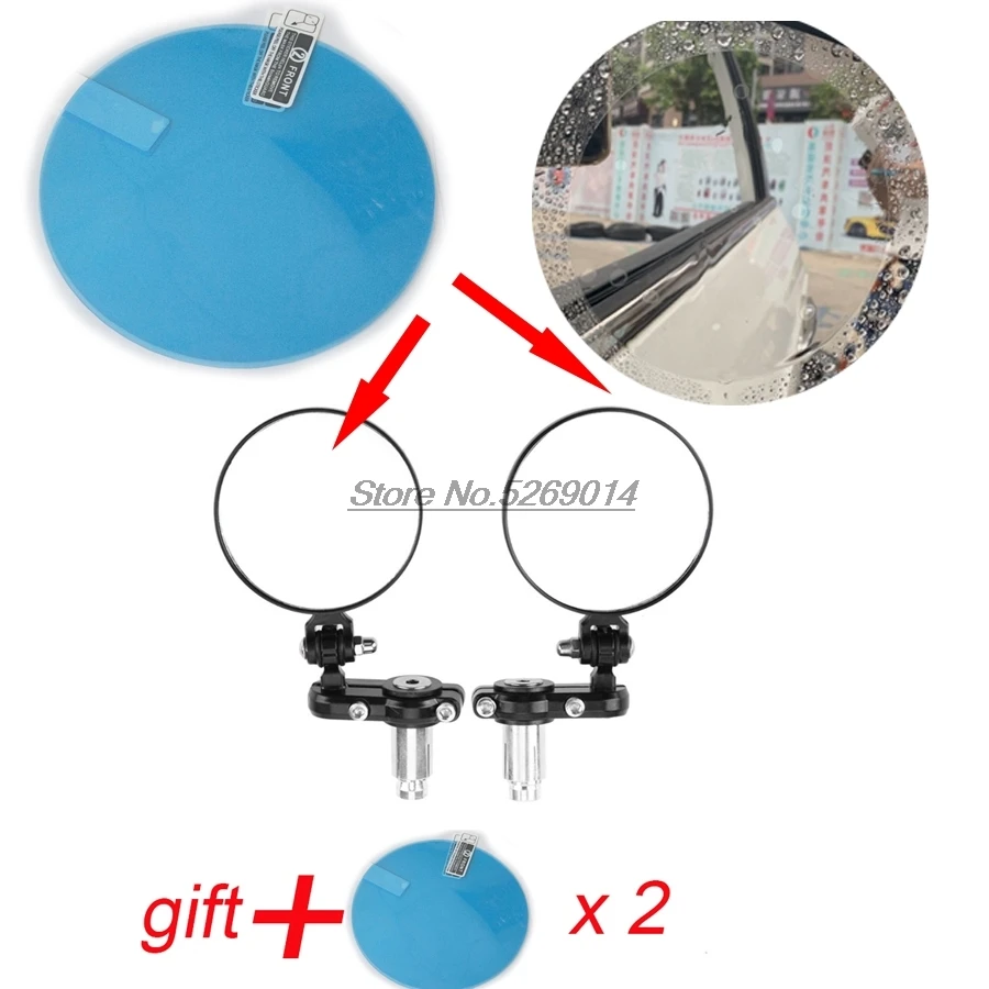 Оригинальные мотоциклетные зеркала противовес водонепроницаемая крышка для