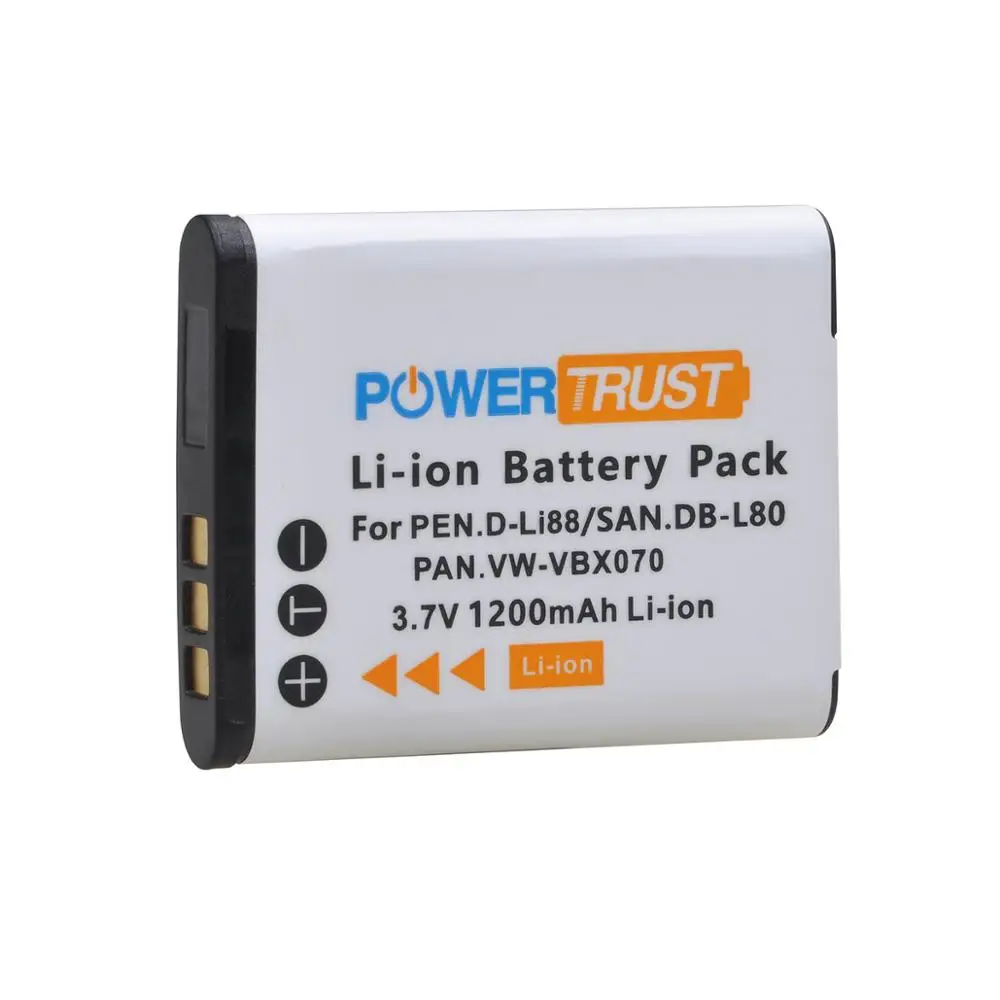 Фото 3,7 V D-LI88 DLI88 DB-L80 Аккумулятор для Sanyo Xacti DMX-CA100 DMX-CA100K DMX-CA100P DMX-CA100Y DMX-CG10 №3