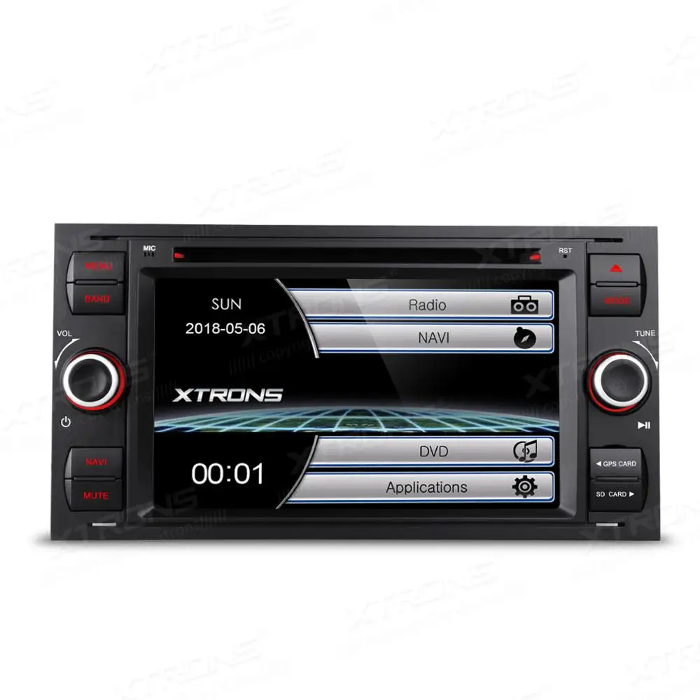 XTRONS 7 &quotцифровой сенсорный экран 2 din автомобильный DVD плеер GPS для Ford Focus II C Max S Galaxy