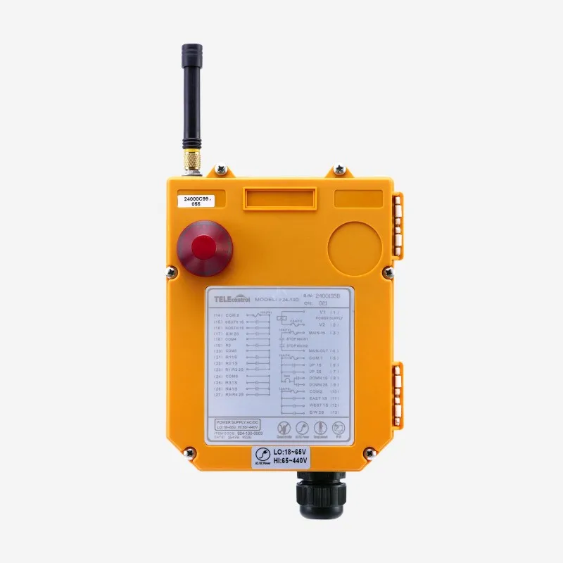 Telecontrol F24 10D 10 двухступенчатый промышленный беспроводной кнопочный кран Лебедка